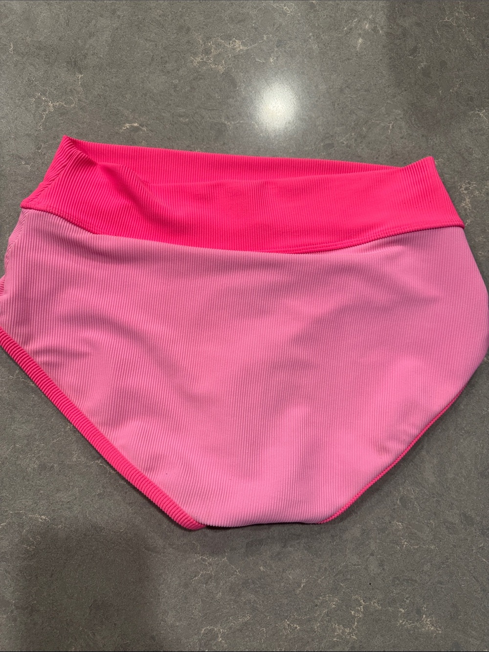 LainSnow Pink Ombre Ribbed Two-Piece Bikini - Picture 3 of 6